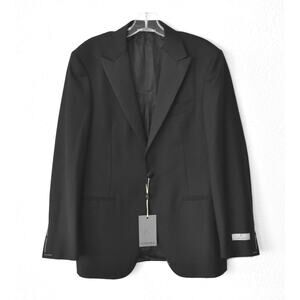 B00 NWT CANALI Giacca Black Single Button Tuxedo Dinner Blazer Sz 48 US 38 $2195